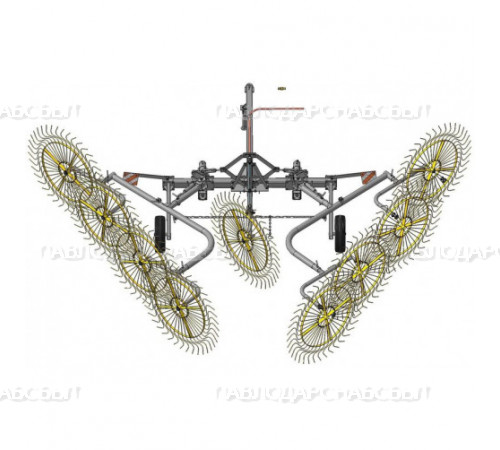 Грабли валковые (ворошилки) ГВВ-6,0М (9 колес)