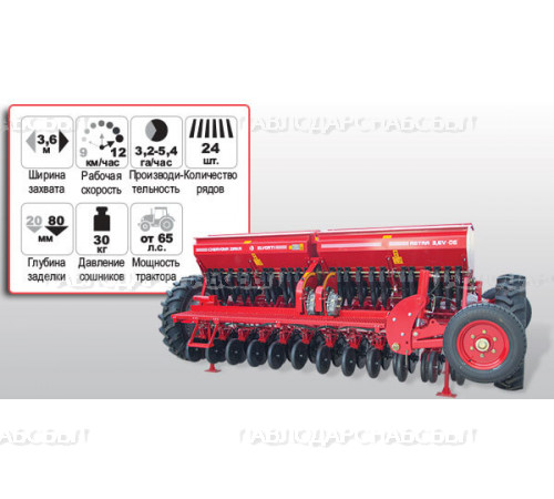 Cеялка зерновая ASTRA-3,6 PREMIUM