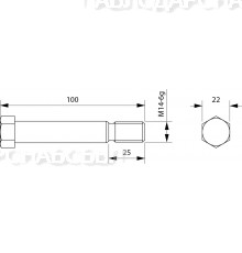 Болт Р33.11.04.104 (М14*100) срезной стойки чизеля